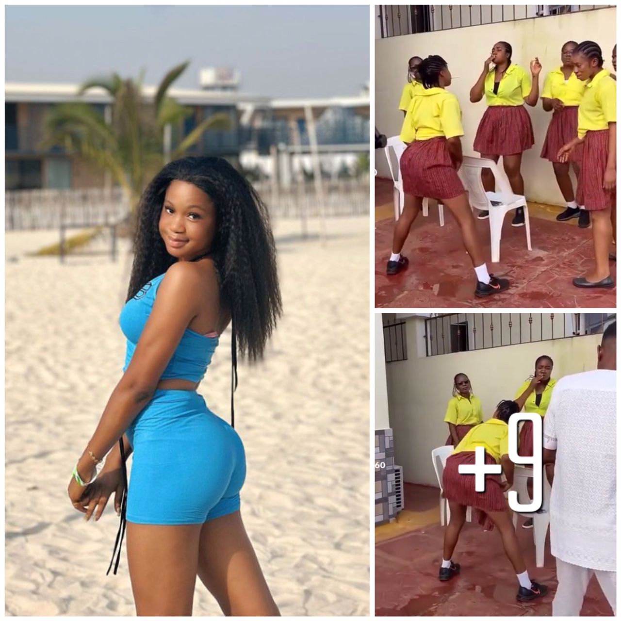 Nollywood actress mercy Kenneth show us her p@nt while tweaking on a movie set (watch video)