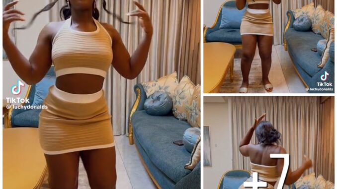 Reactions Nollywood Actress Luchy Donald mistakenly show her kpekus in a video (watch)