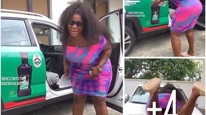 Actress Destiny Etiko mistakenly show her pant when dancing