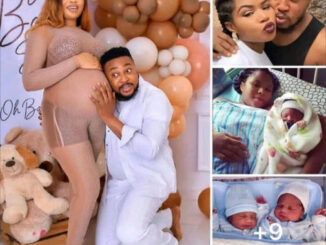 "I didn't expect it, it's a Baby Boy", Nollywood Actor Babarex and Skit maker Nosa Rex finally welcomes a twin bouncing baby boys after giving birth to 3 Girls [Photos] ‎