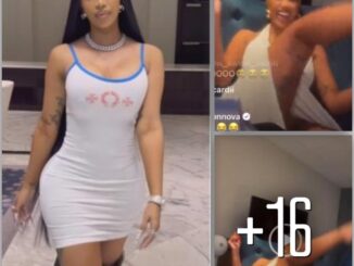 “See t0t0, she no even wear p@nt……” – Reactions as Cardi B mistakenly shows off her kpekus during Instagram live (Video)