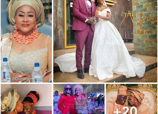 Congratulations 🌟; Beautiful💝🎊 Photos and Video from the colorful wedding ceremony of Nollywood Actress Ngozi Ezeonu’s daughter, Oge – Checkout the emotional moment Ngozi placed a soft kiss on her daughter’s forehead (VIDEO/PICS)💝 ‎