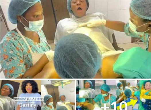 Congratulations to Nollywood actress Destiny Etiko as she give birth to a bouncing baby boy (Watch)