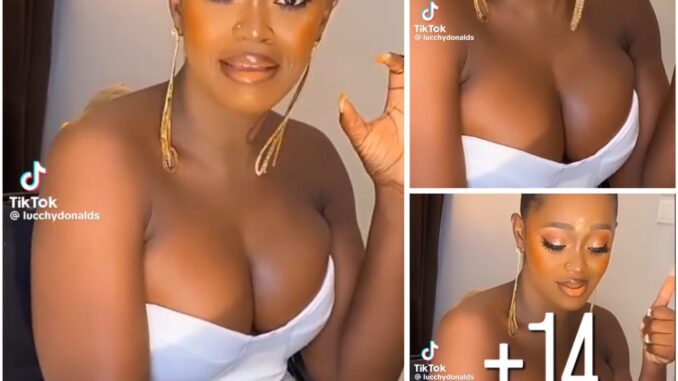 Luchy Donald post hot video showing her bre ast on tiktok (check it out)