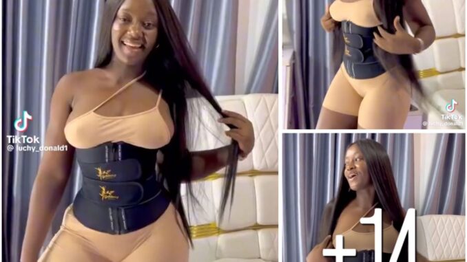 Nollywood princess Luchy Donald drop sexy video on tiktok (watch it)